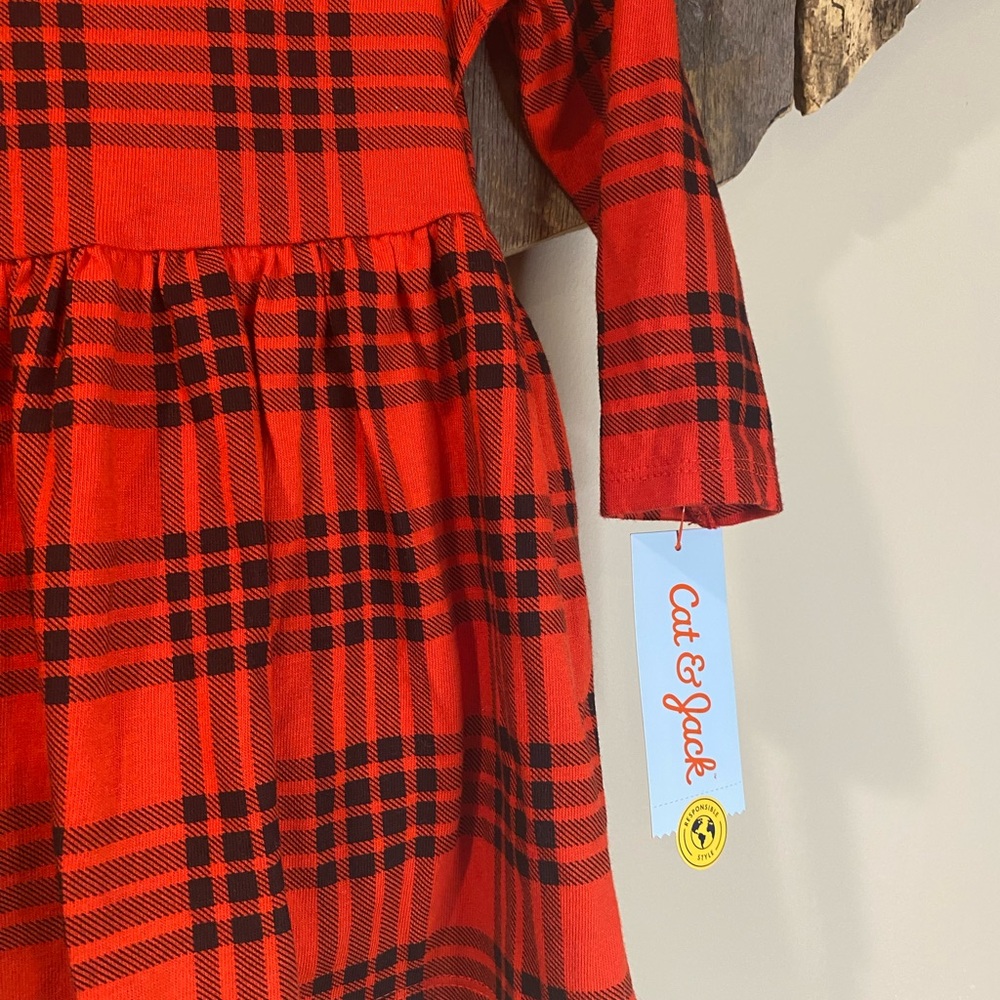 Cat & Jack Red Ruffled Buttoned Sundress - Picture 4 of 6